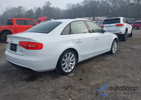 2013 Audi A4 2.0T Premium z USA, uszkodzony, nr VIN WAUFFAFLXDN049132